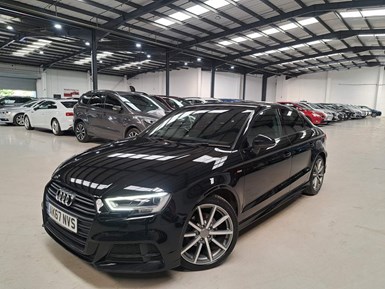 Audi A3 3 1.5 TFSI CoD Black Edition S Tronic Euro 6 (s/s) 4dr SAT/NAV,1 Previous Owner Saloon 2017, 83000 miles, £12880