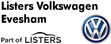 Logo of Listers Volkswagen Evesham