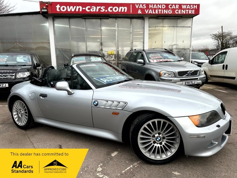 BMW Z3 ROADSTER AUTOMATIC ONLY 55513 MILES RADIO CD ABS AIR CON FULL BLACK LEATHER TRIM ELECTRIC + HEATED Convertible