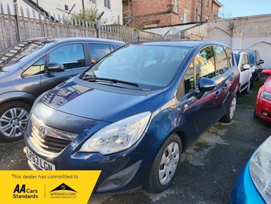 Vauxhall Meriva 1.4 EXCLUSIV AC MPV 2013, 47000 miles, £3790