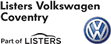 Logo of Listers Volkswagen Coventry